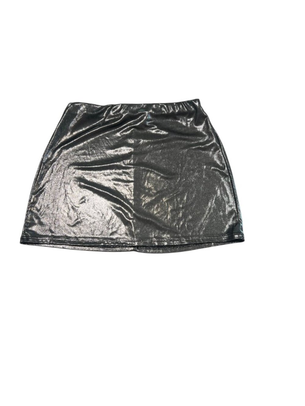 Fashion Nova Silver Mini Skirt Small